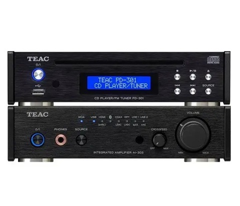 Teac AI-303 + PD-301 DAB X negro