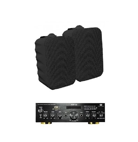 AMPLIFICADOR AC AMP50 + Altavoces Sono 104 negro 