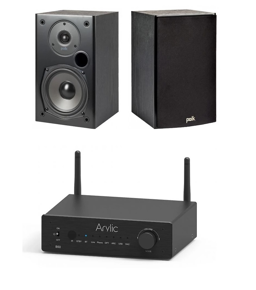 ARYLIC B50 + CAJAS POLK T15 ARYLIC B50 + CAJAS POLK T15