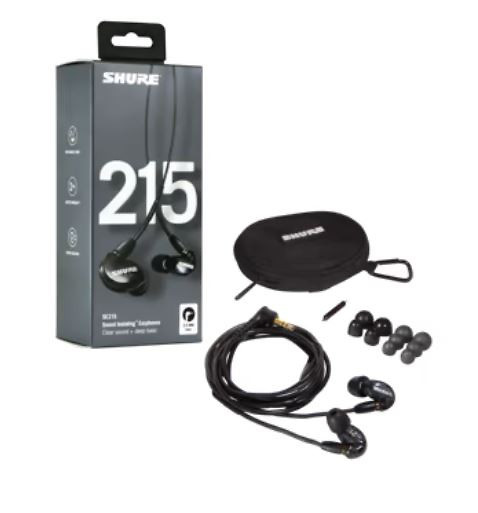 AURICULARES SHURE SE215 negro 