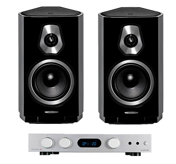 Audiolab 6000A PLAY + Sonetto I silver/negro 
