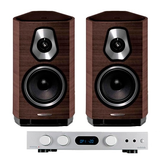 Audiolab 6000A PLAY + Sonetto I silver/wenge 