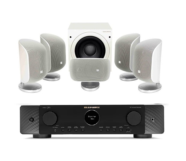 Bowers Wilkins MT50 + CINEMA70 negro/blanco 