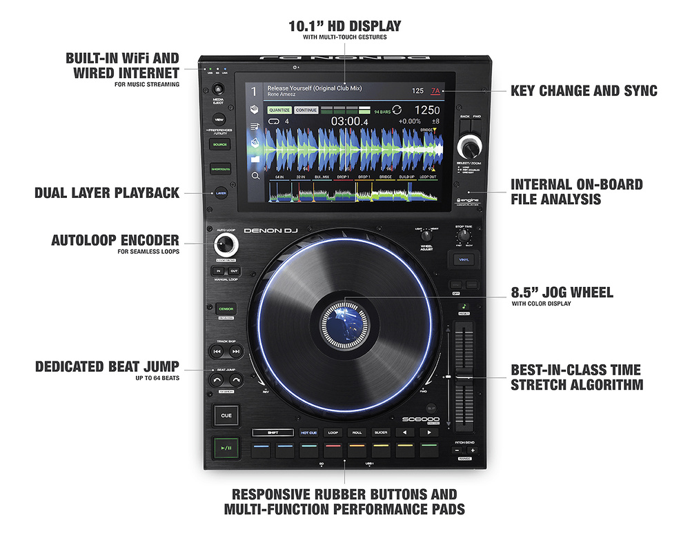 Reproductor SC6000 Reproductor multimedia Denon DJ SC6000