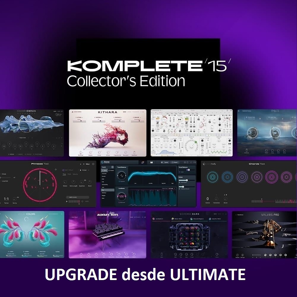 Mejora a Komplete 15 Collectors Edition desde Ultimate Mejora a Komplete 15 Collectors Edition desde Ultimate