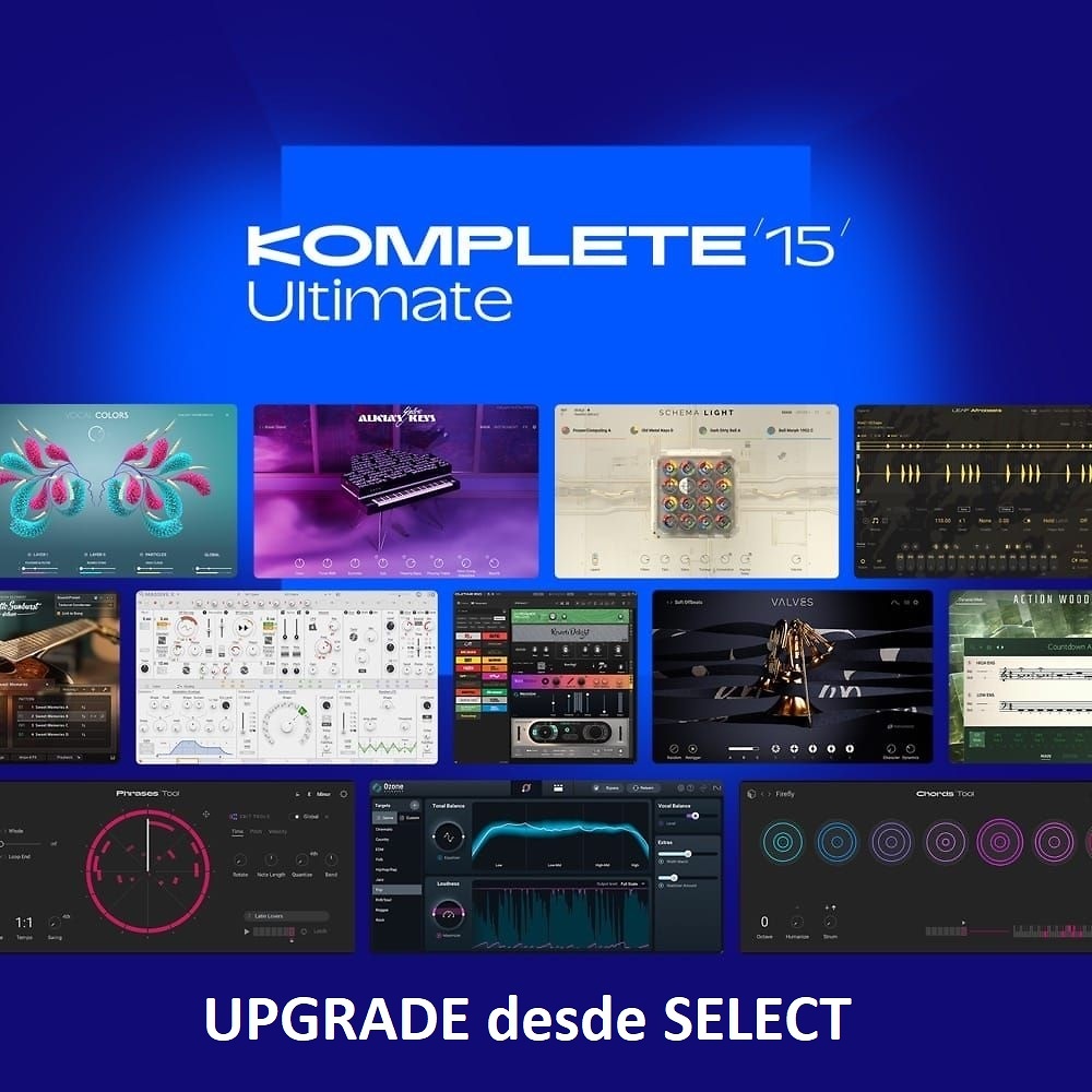 KOMPLETE 15 ULTIMATE desde Komplete Select 