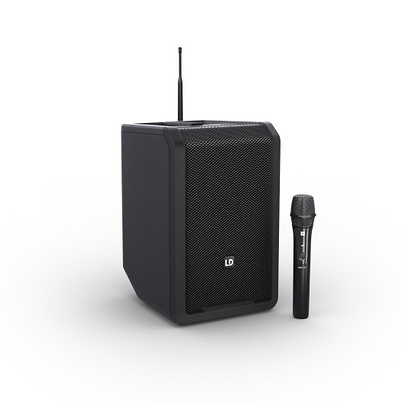 Altavoz de PA portátil a batería con Bluetooth®, mezclador y un micrófono de mano inalámbrico LD Systems ANNY® 8 HHD Altavoz de PA portátil a batería con Bluetooth®, mezclador y un micrófono de mano inalámbrico LD Systems ANNY® 8 HHD