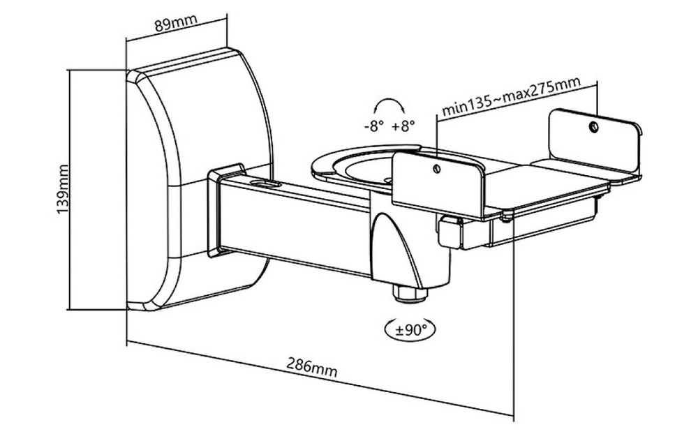 NorStone Speaker Wall Mount 