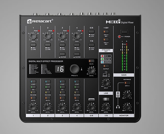 Mezclador digital Relacart Mixx8.6 Mezclador digital Relacart Mixx8.6