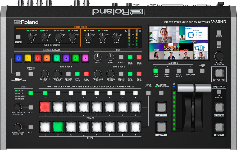 Roland V-80HD - mezclador de vídeo de streaming Roland V-80HD - mezclador de vídeo de streaming