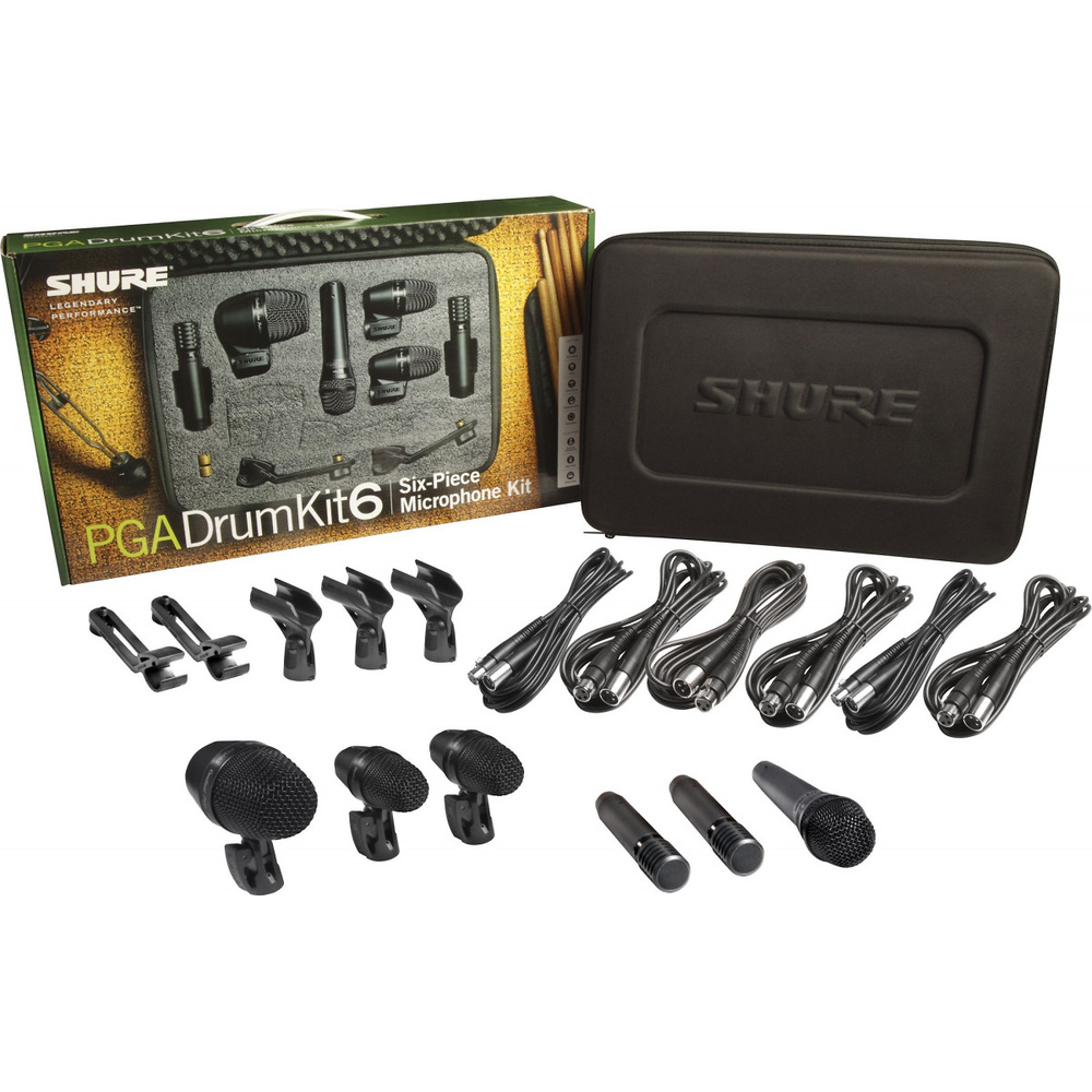 PGA DRUMKIT6 PGA DRUMKIT6: Kit micrófonos para bateria incluye 1xPGA52 1xPGA57 2xPGA56 2xPGA81