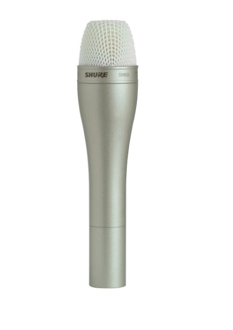 Micrófono Dinámico para palabra y entrevistas 14,5cm. Shure SM63 Micrófono Dinámico para palabra y entrevistas 14,5cm. Shure SM63