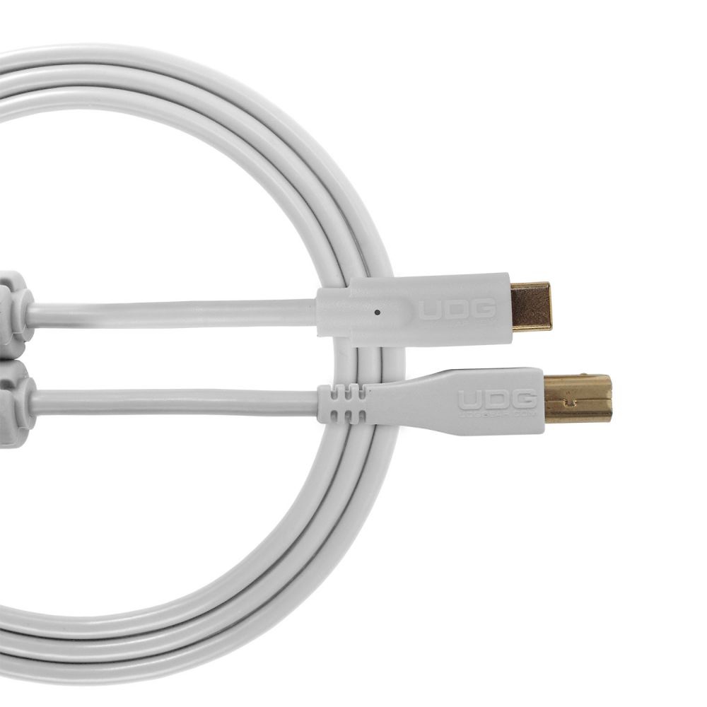 UDG U96001 - CABLE USB 2.0 C-B RECTO blanco 