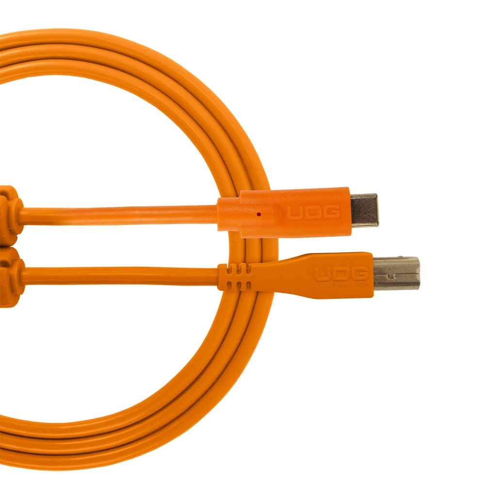 UDG U96001 - CABLE USB 2.0 C-B RECTO naranja 