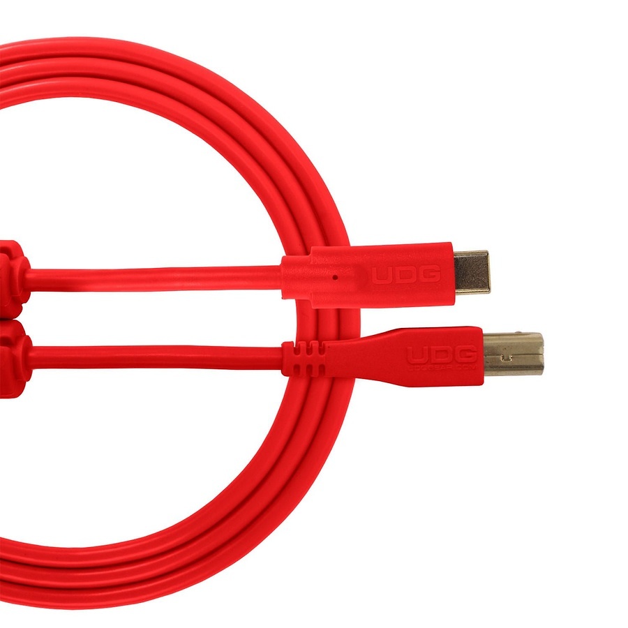 UDG U96001 - CABLE USB 2.0 C-B RECTO rojo 