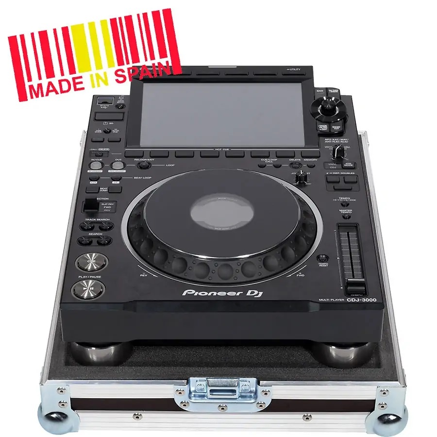 WC-CDJ3000MK2-ESP Flight case Compact disc Pioneer® CDJ-3000 Plata WC-CDJ3000MK2-ESP: Flight case Compact disc Pioneer® CDJ-3000 Plata