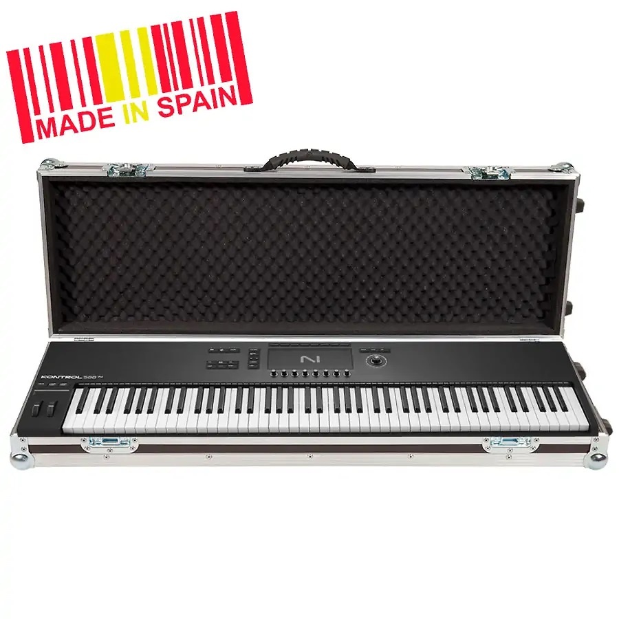 WC-S88MK3-W-ESP: Flight case Teclado para Native Instruments® KONTROL S88MK3, Ruedas WC-S88MK3-W-ESP: Flight case Teclado para Native Instruments® KONTROL S88MK3, Ruedas