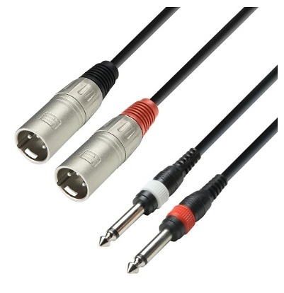 Cable Minijack 3,5 mm estéreo a 2 XLR macho (4 stars) - RADIO COLON