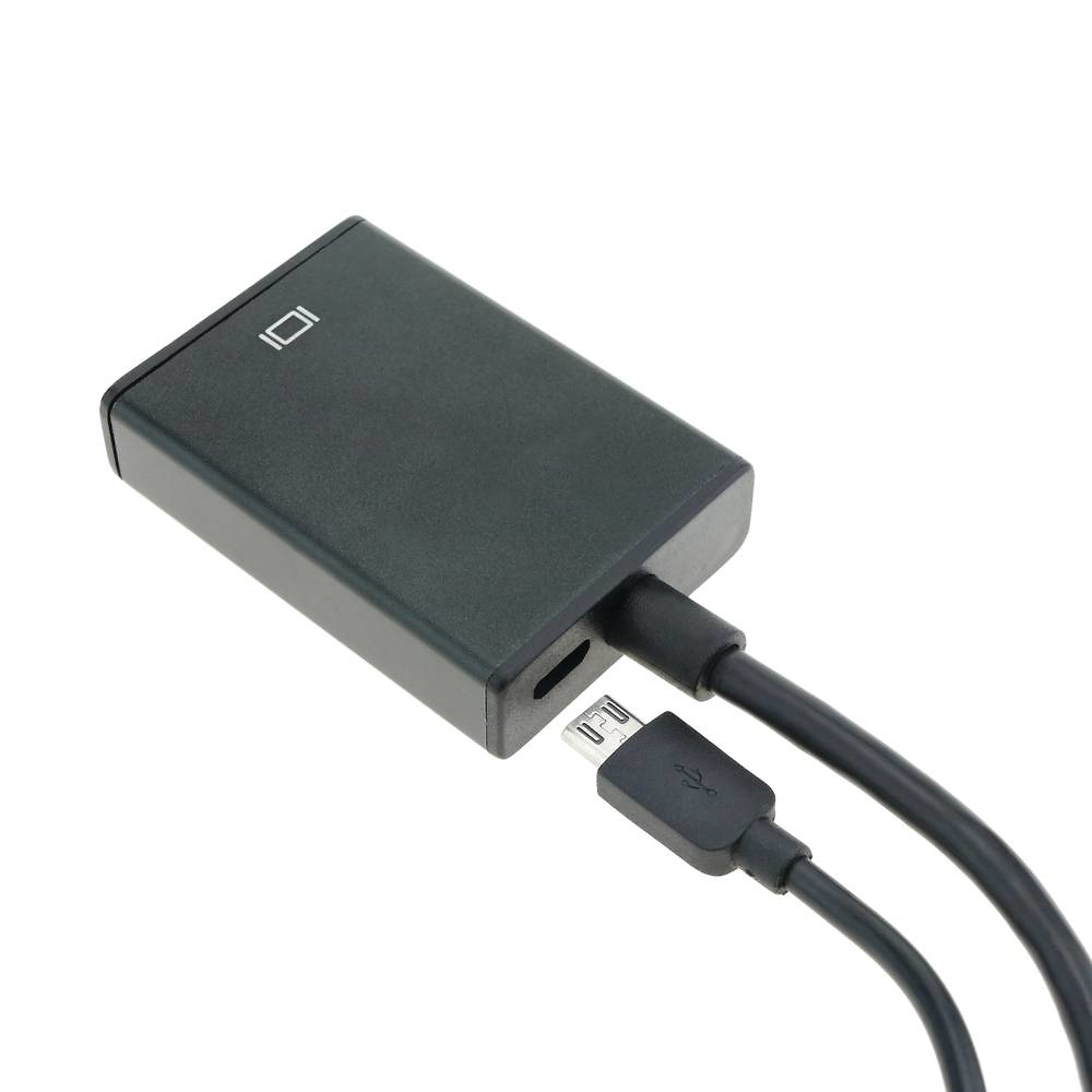 Cable Adaptador Conversor Vga A Hdmi Full Hd + Audio + Usb